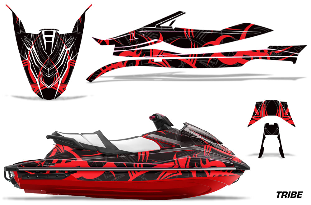 Tribe - BLACK background RED design