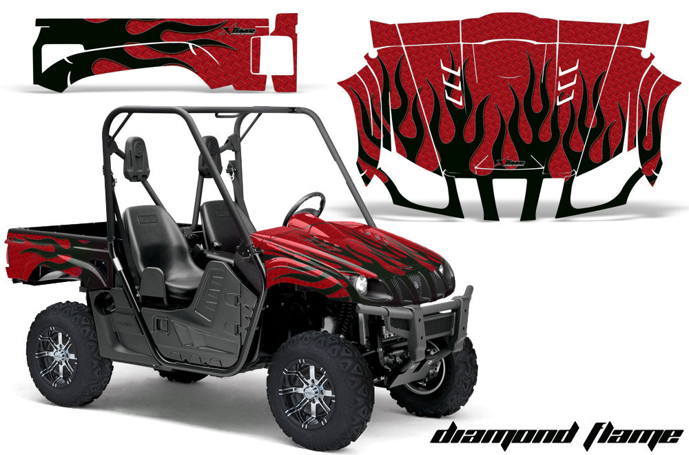 Diamond Flames - Special Edition RED background BLACK design