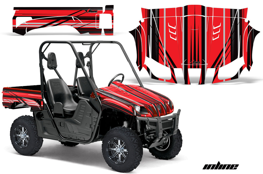 Inline - RED background BLACK design