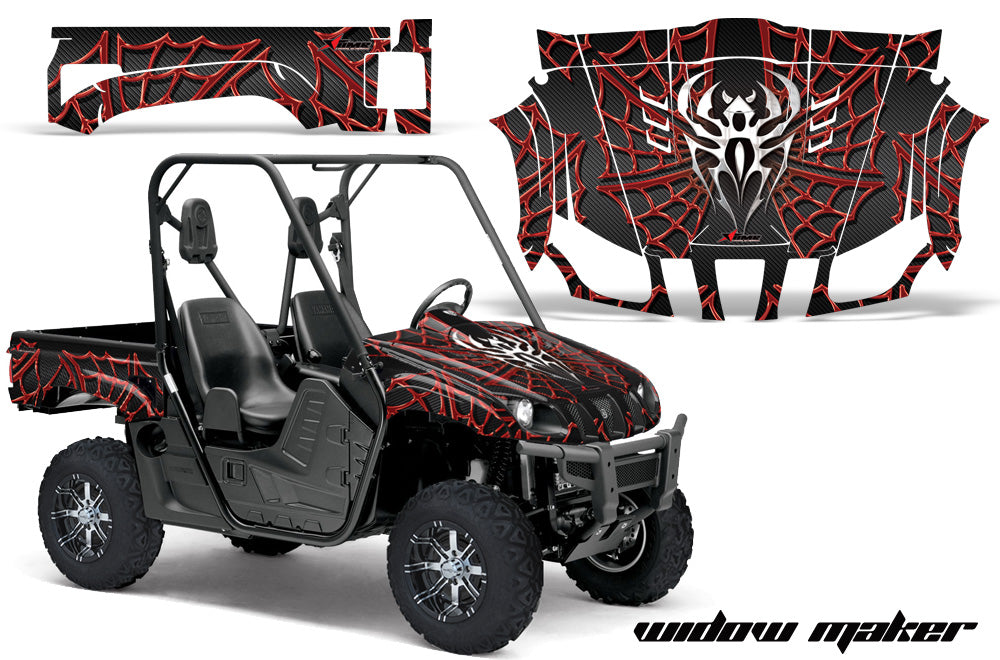 Widow Maker in Black Background Red Design