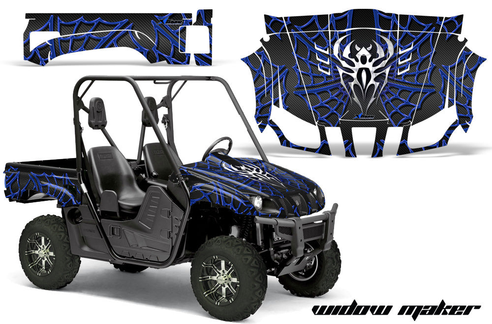 Widow Maker - BLACK background BLUE design