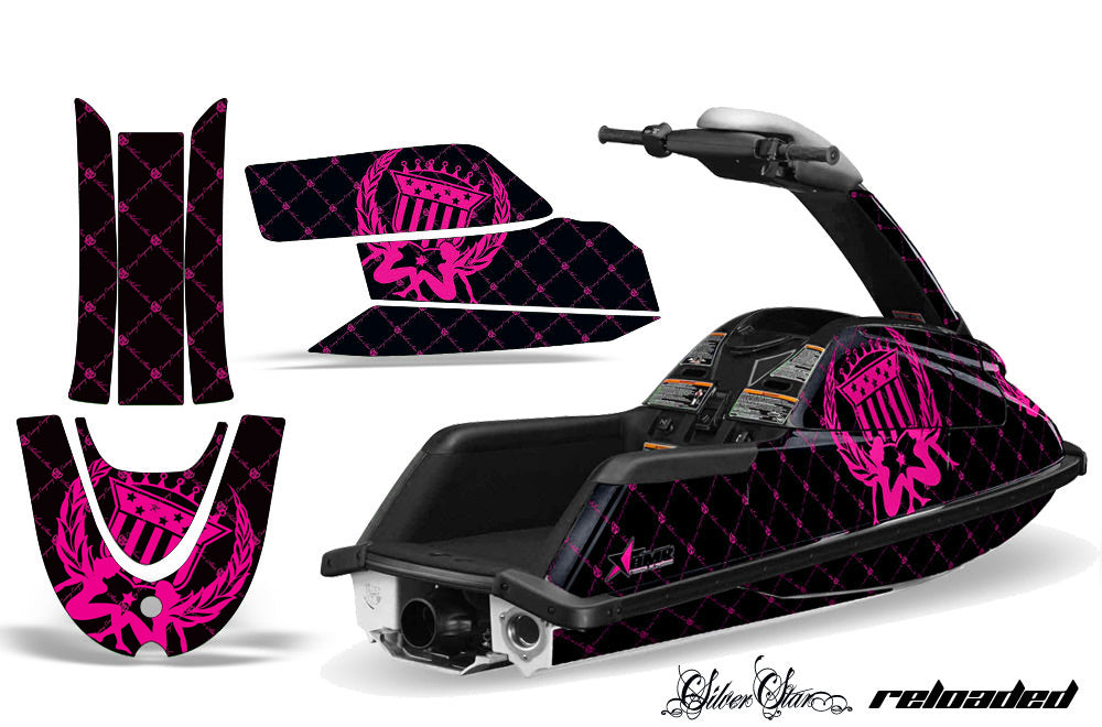 Reloaded - BLACK background PINK design