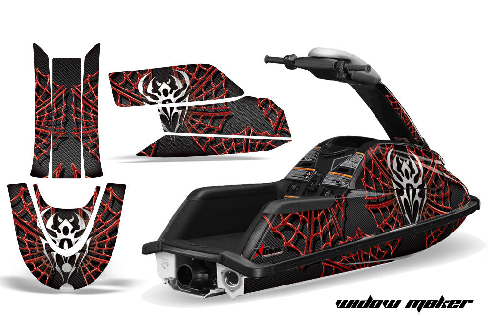 Widow Maker in Black Background Red Design