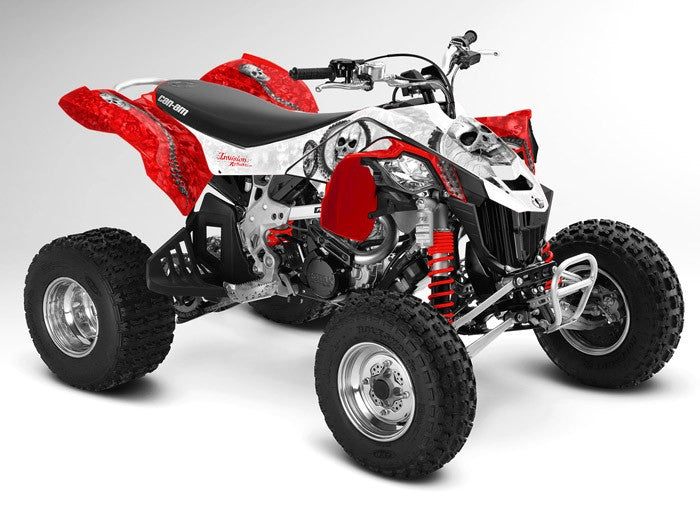 Adrenaline Junkie in Red & White Background