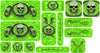 Bright Green Design Color Universal Sticker Sets - ATV Graphics
