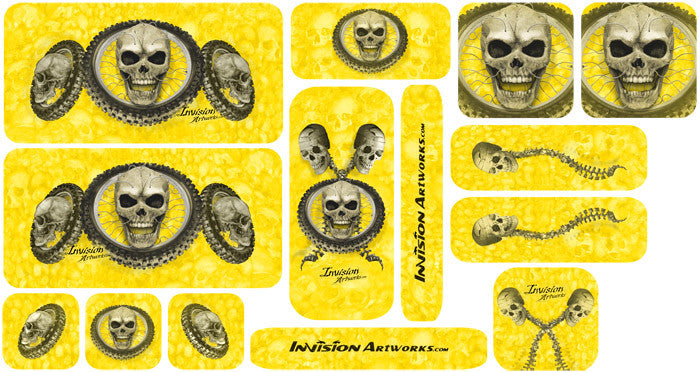 Yellow Design Color Universal Sticker Sets - ATV Graphics