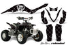 Reloaded - Black Background White Design ATV Graphics