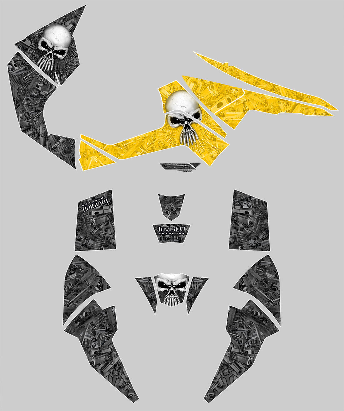 Arsenal - Black & Yellow Background