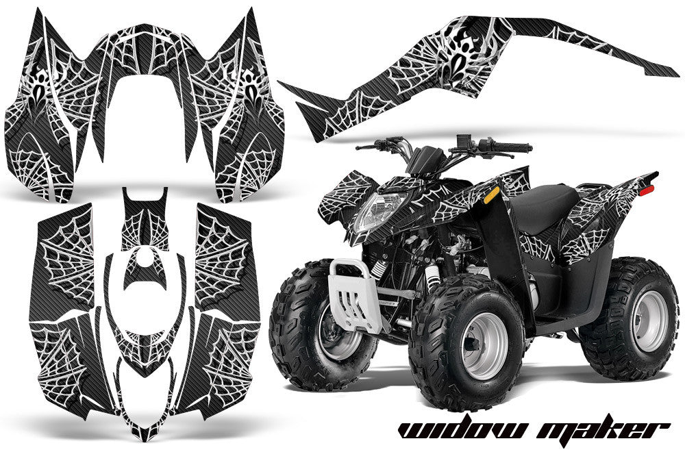 Widow Maker - Black Background White Design