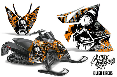 Killer Circus - Silver Background Orange Design