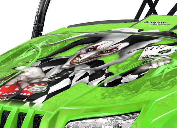 The Joker - Bright Green Background, Black Design (Joker Color)