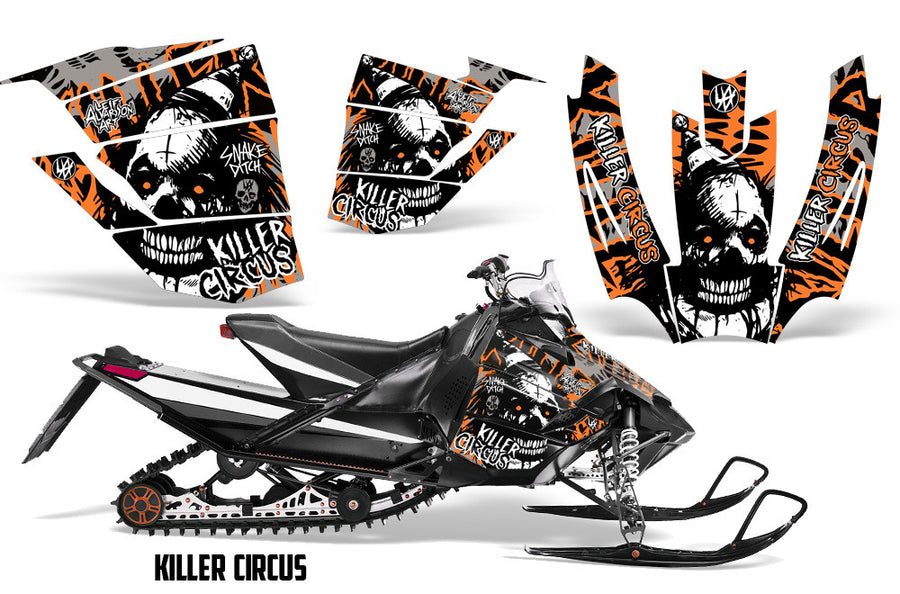 Killer Circus - Silver Background Orange Design