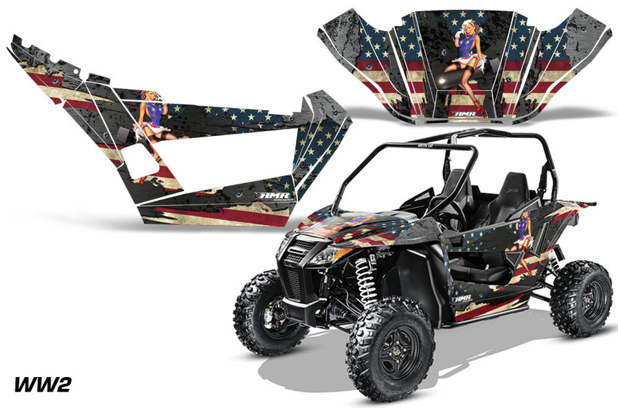 AMR Racing UTV Graphics kit Sticker Decal Compatible with Polaris