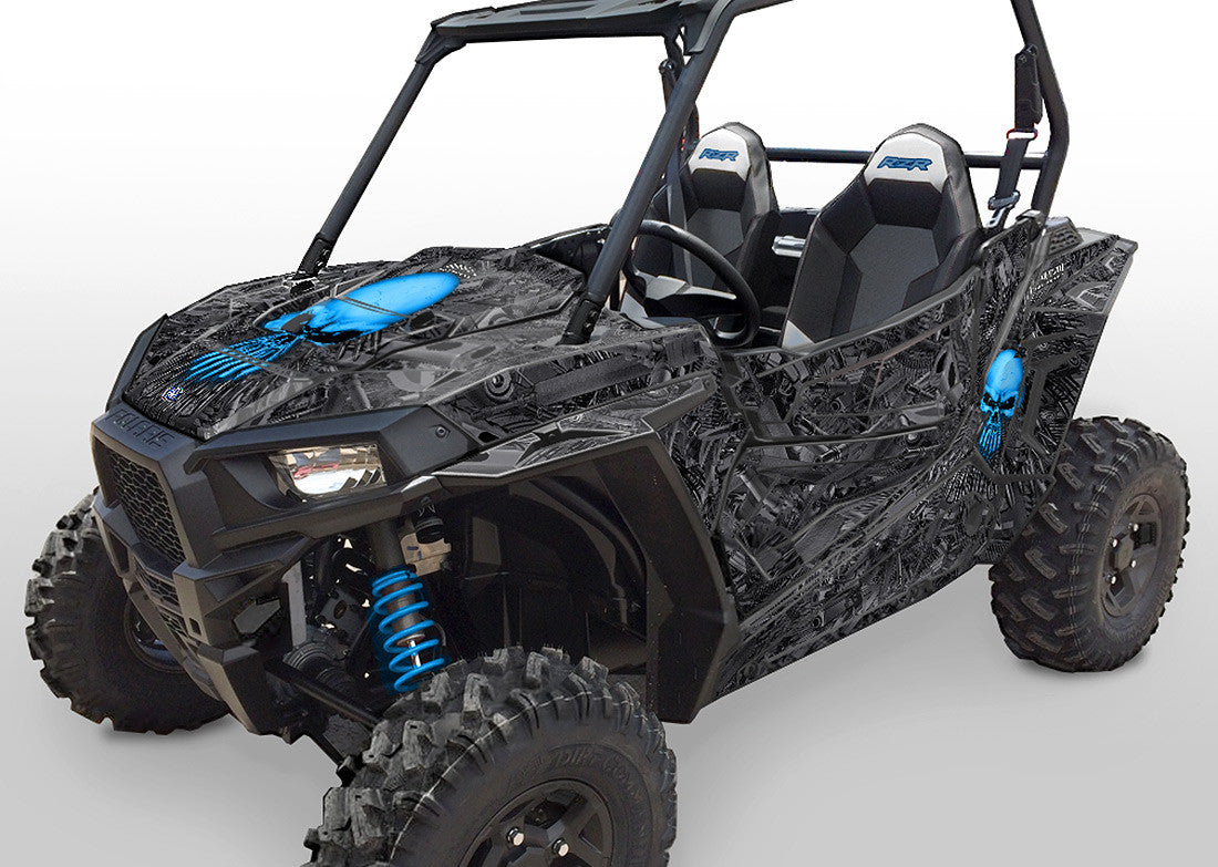 Arsenal - Black Background with VooDoo Blue Skulls