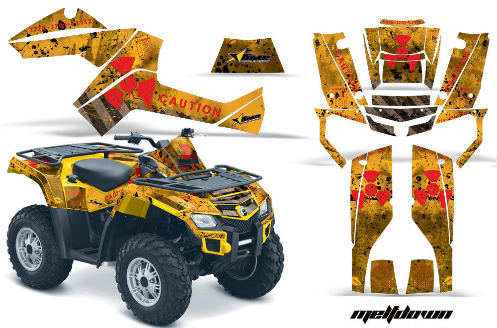 Meltdown - Yellow Background Red Design