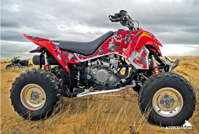 Camo - Red Design on Red Bike