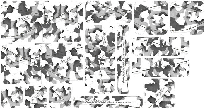 Camo Vector Sticker Camo Universal Sticker Set - Invision Artworks Powersports Graphics
