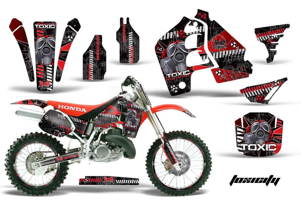 Toxicity Black Background Red Design