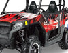 Carbon X in Red Design on a RZR800 2011