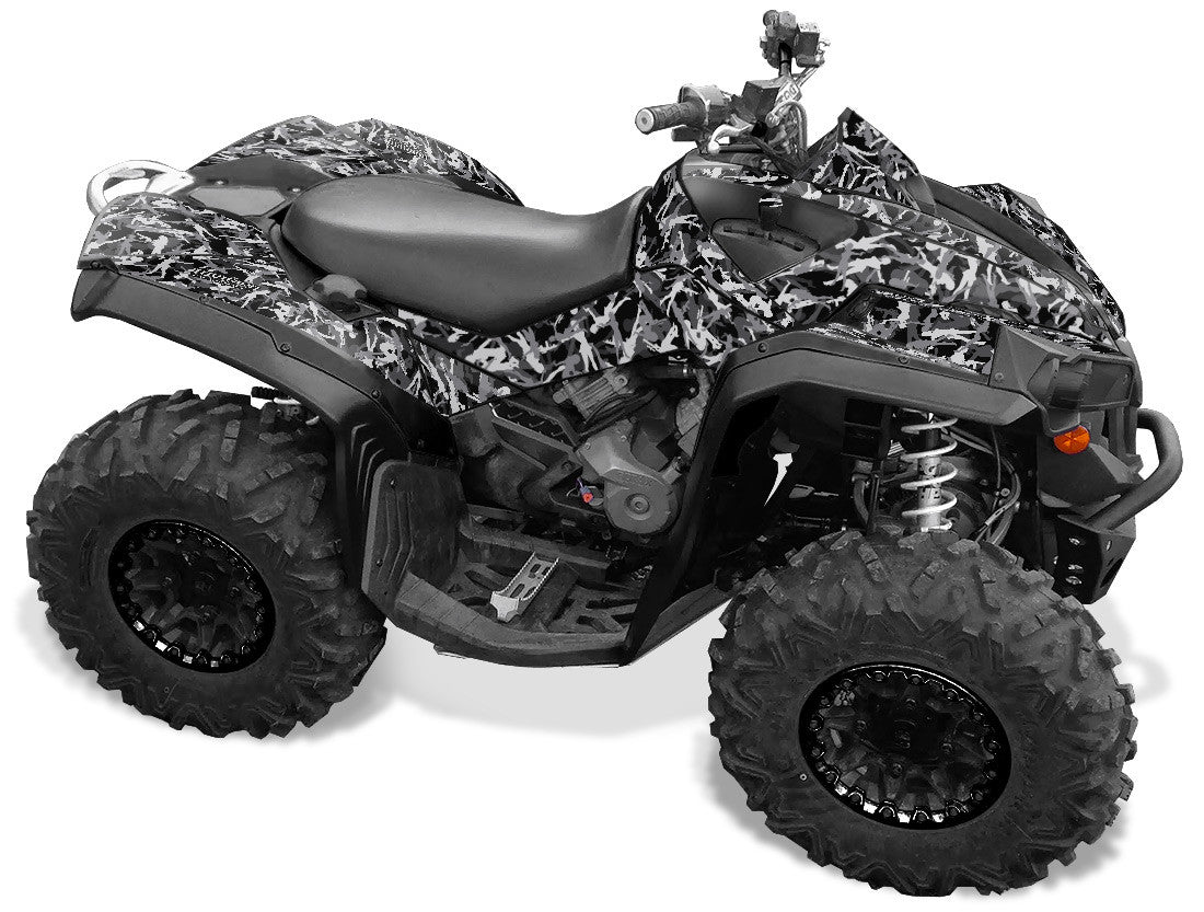 Gun Girl Camo - Black Background