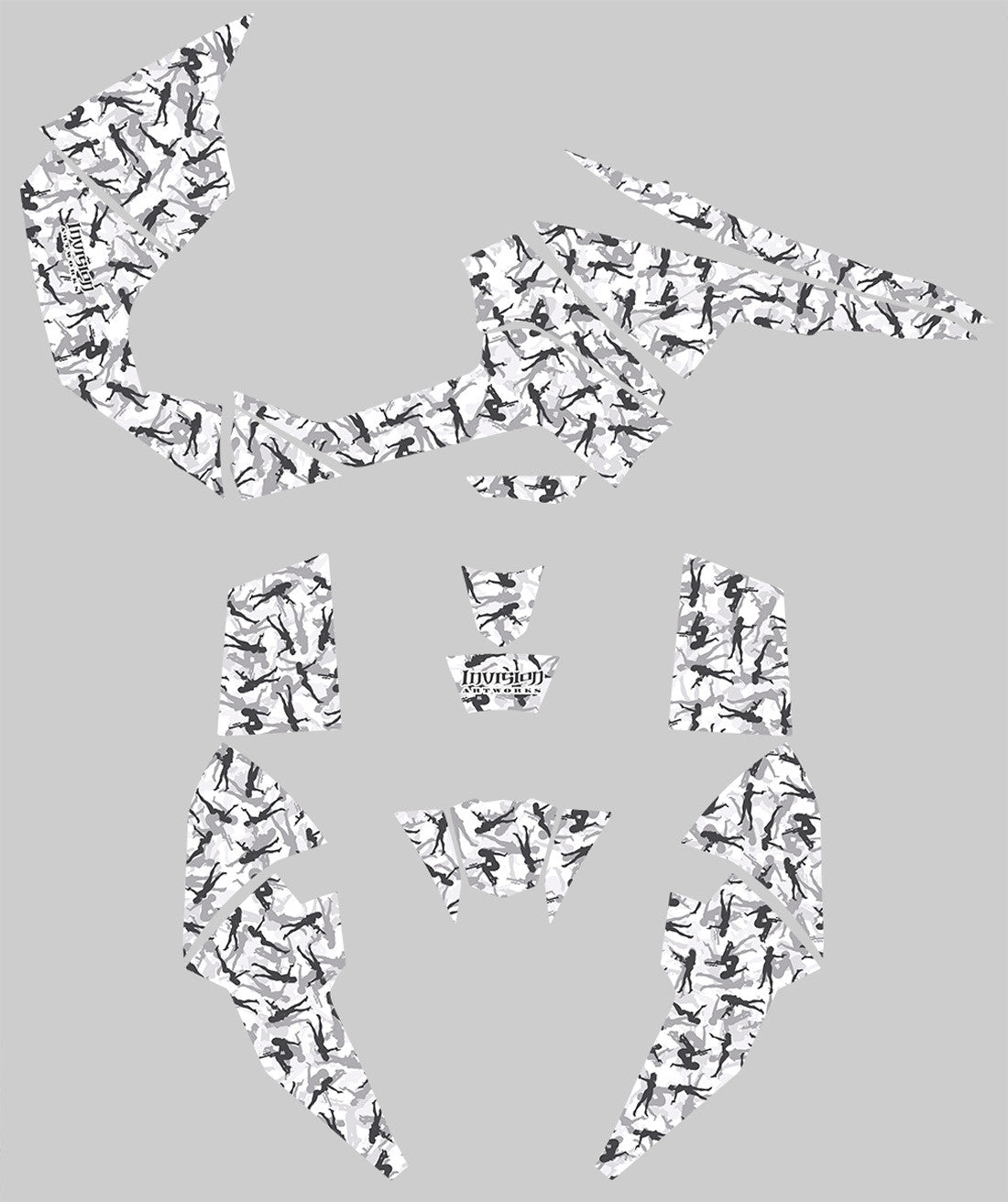 Gun Girl Camo - White Background