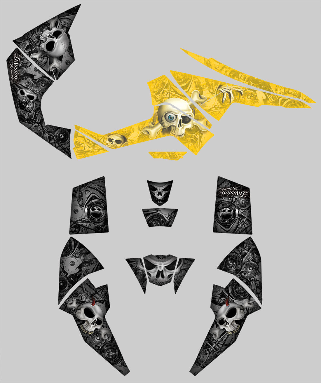 Head Creeps - Black & Yellow Design