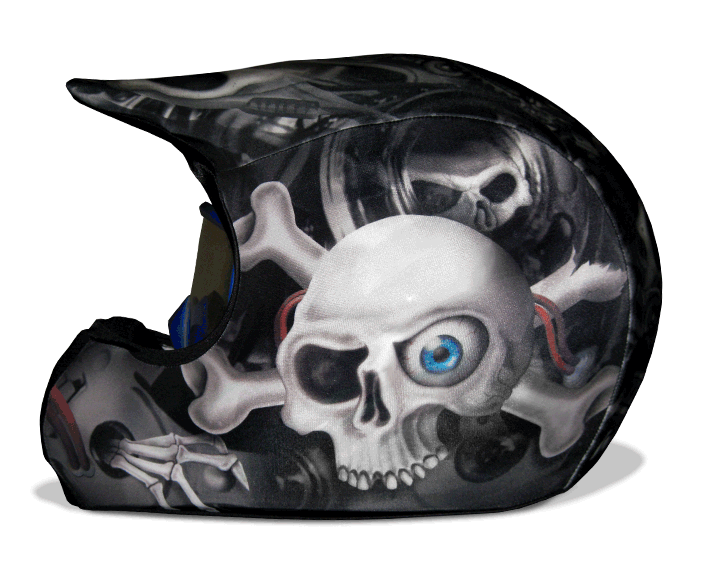 bike helmet skin Head Creeps Helmetskin