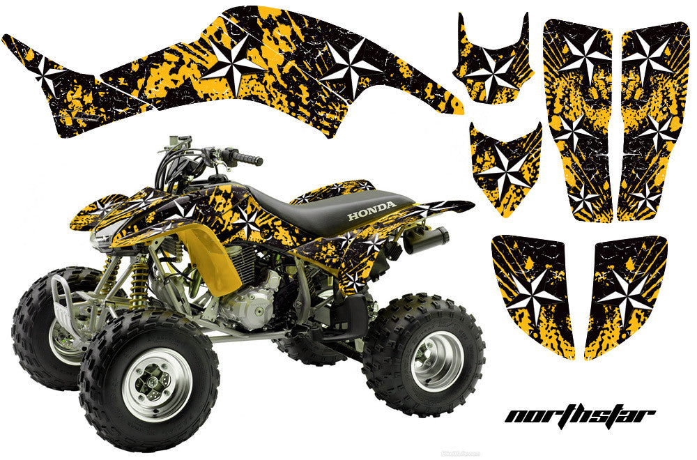 North Star -Yellow Background White Design