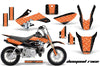 Diamond Race - Black Background Orange Design