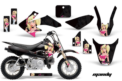 Mandy - Black Background Pink Design