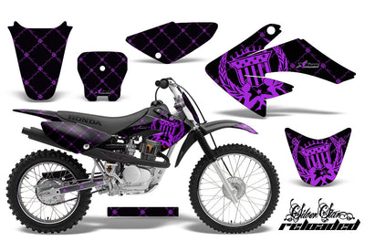 Reloaded - Black Background Purple Design