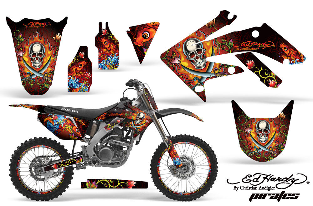 Ed Hardy "Pirates" - Red Design (2004-2013)