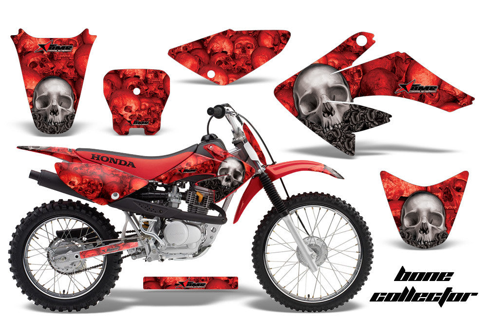 CRF80 02-13 shroud graphics wing retro red bg FREE SHIPPING CRF80 02-13 shroud graphics wing retro red bg FREE SHIPPING