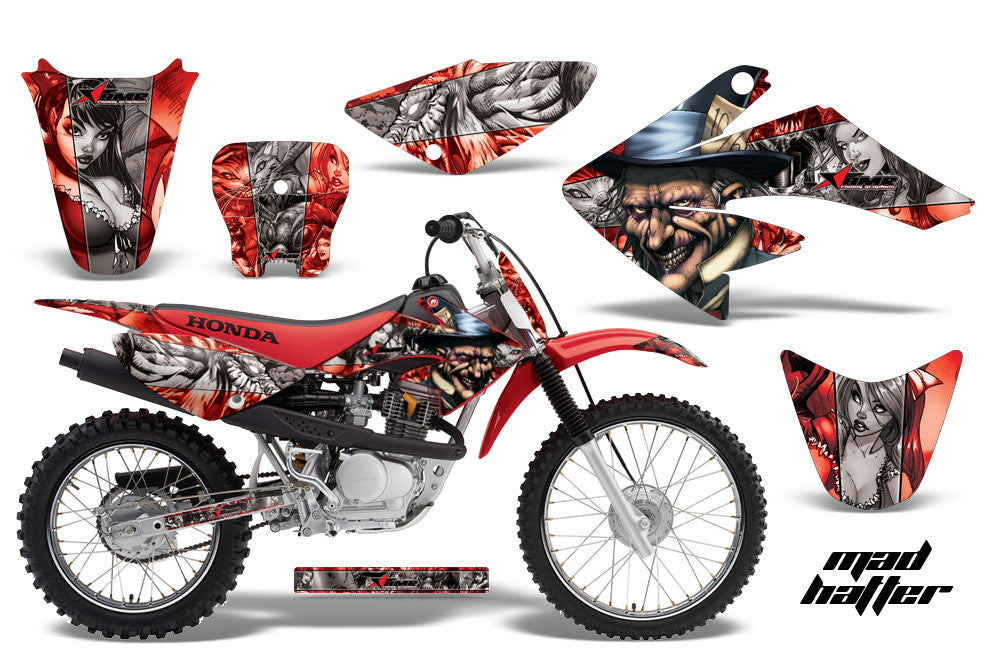 Mad Hatter - Red Background Silver Design 2004-2010  CRF100