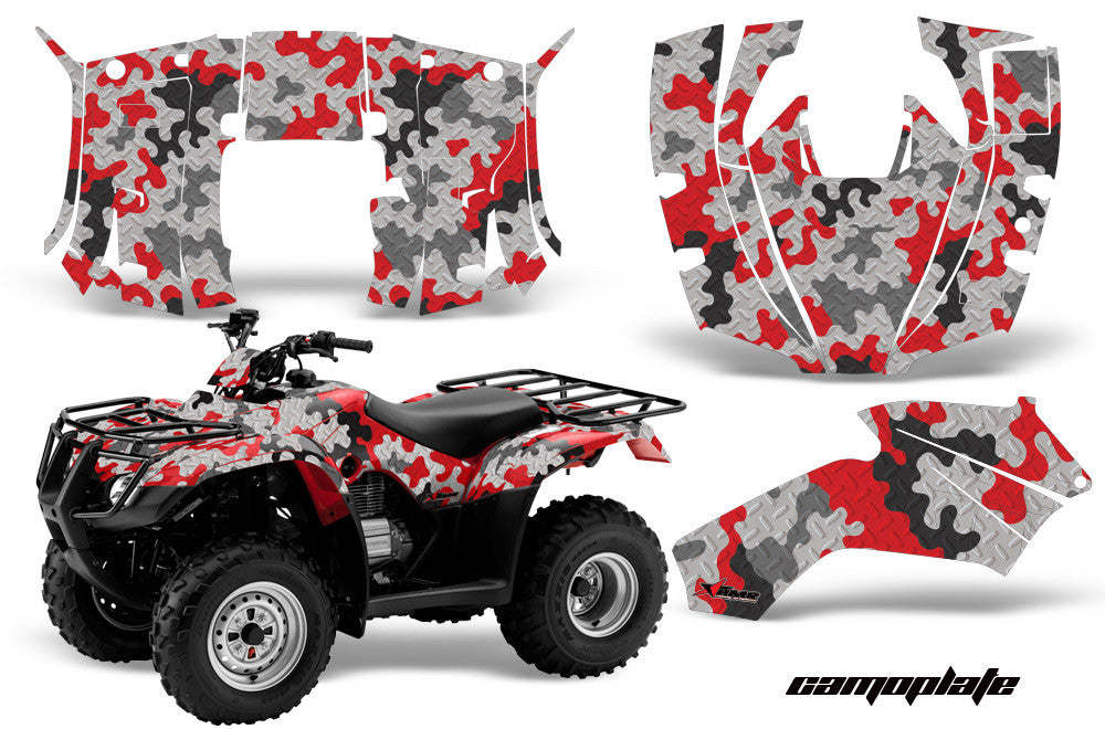 Camo Plate - Red Design