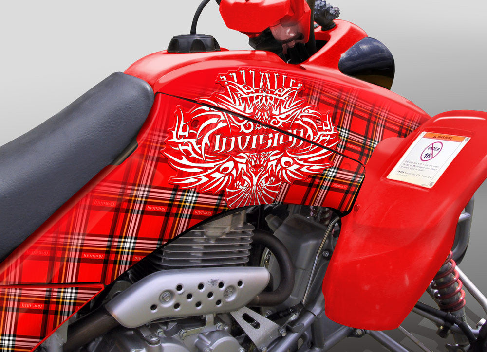 Invision Plaid - Red Design