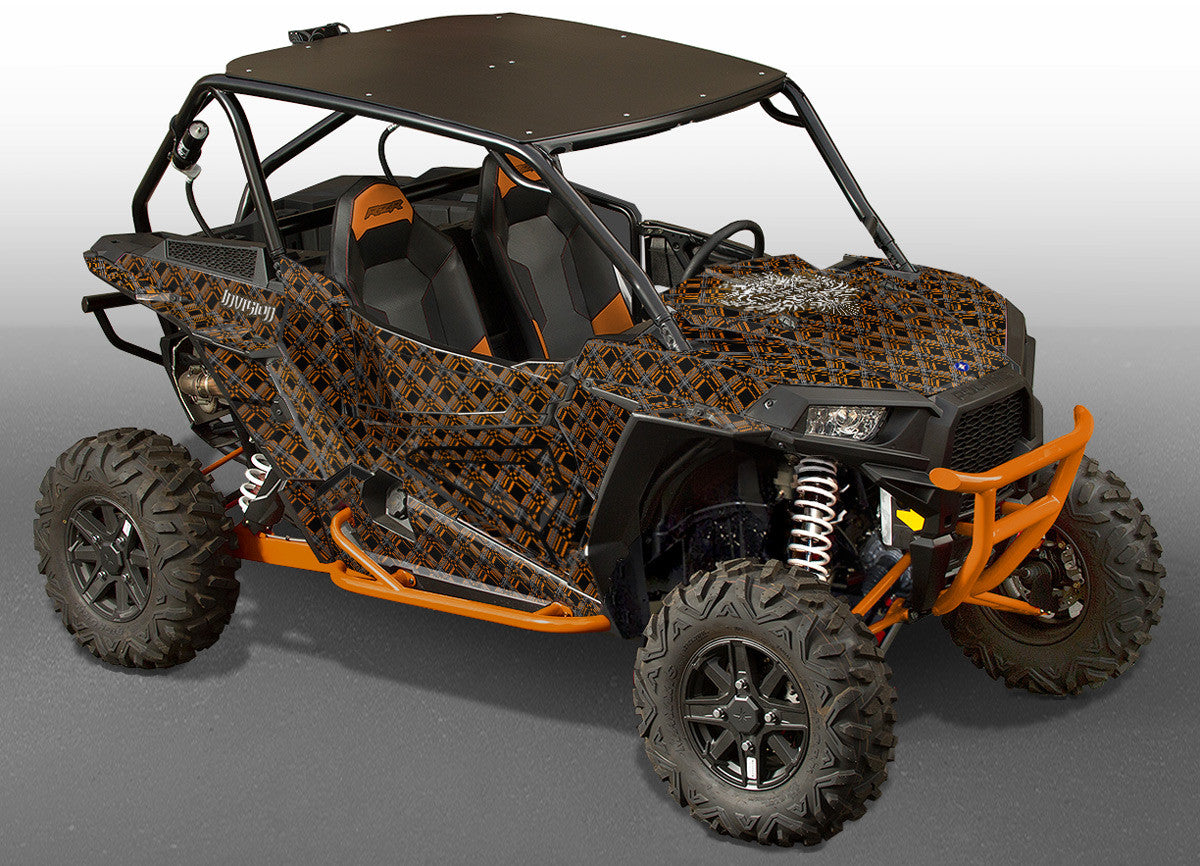 Invision Plaid - Black & Orange Design