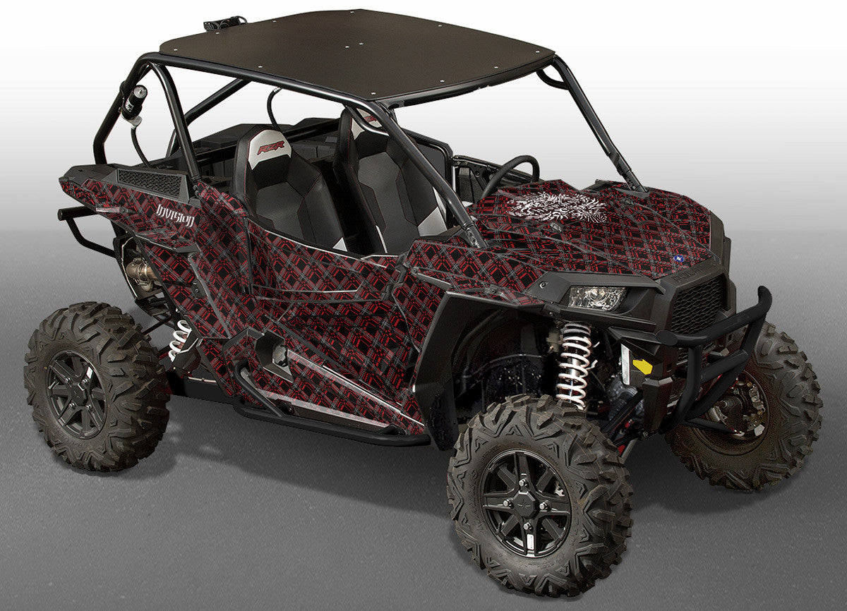 Invision Plaid - Black & Red Design