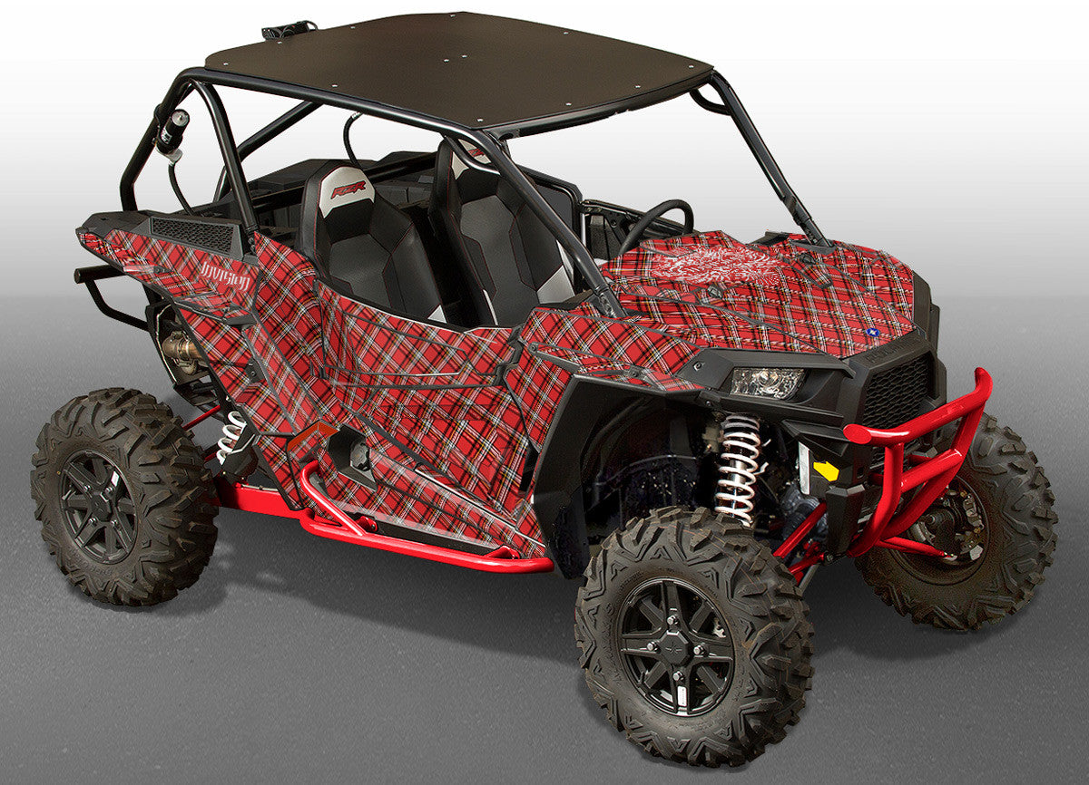 Invision Plaid - Red Design