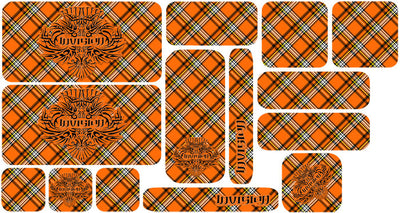 Plaid Sticker Set - Orange Design