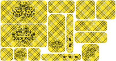 Plaid Sticker Set - Yellow Design