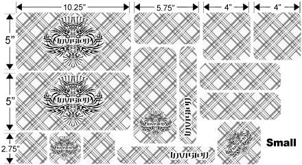 SMALL Plaid Sticker Set