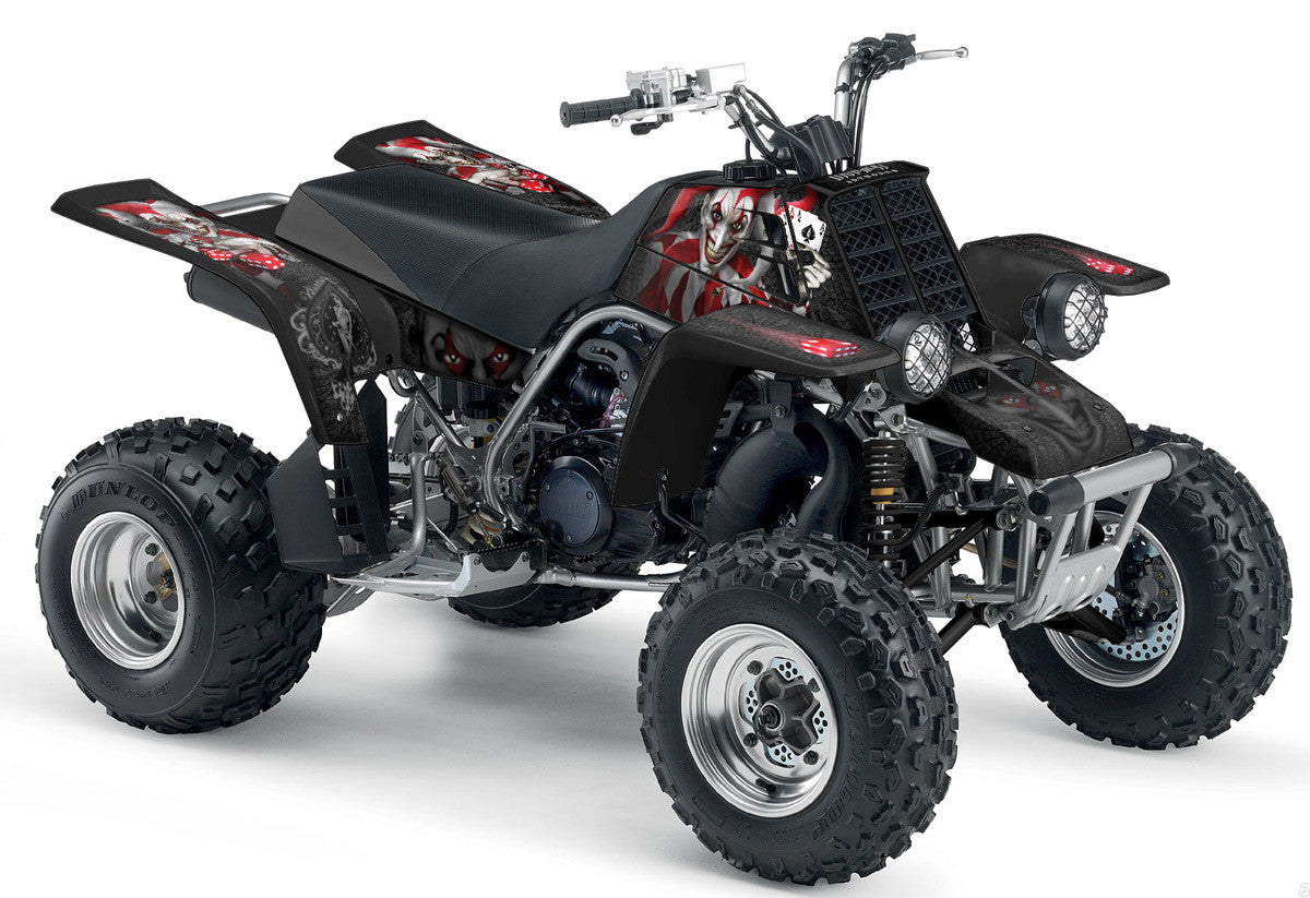 The Joker - Black Background, Red & White Joker