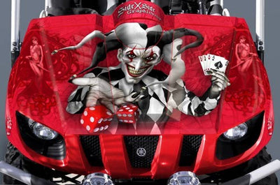 The Joker - Red Background, Black Design/Joker