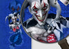 Joker - Blue Background Red & White Joker