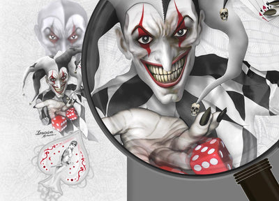 Joker - White Background Black & White Joker
