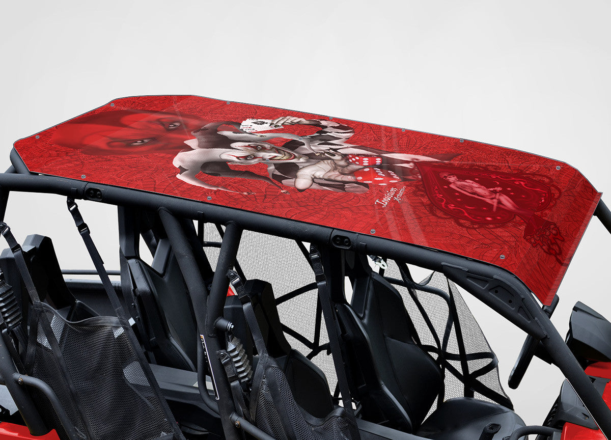 Joker - Red Background Black & White Joker