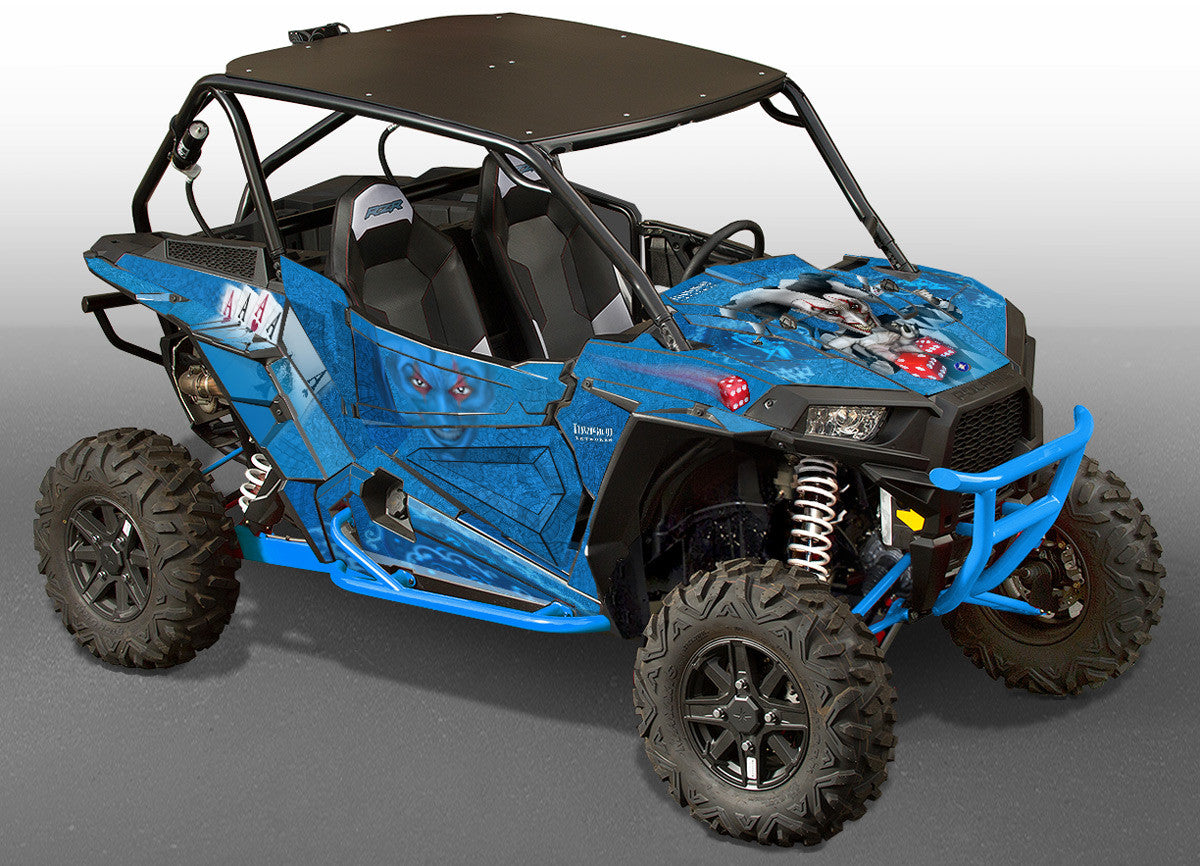 The Joker - Teal Background, Black & White Joker