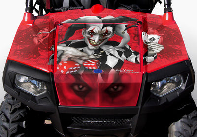 The Joker - Red Background, Black Design