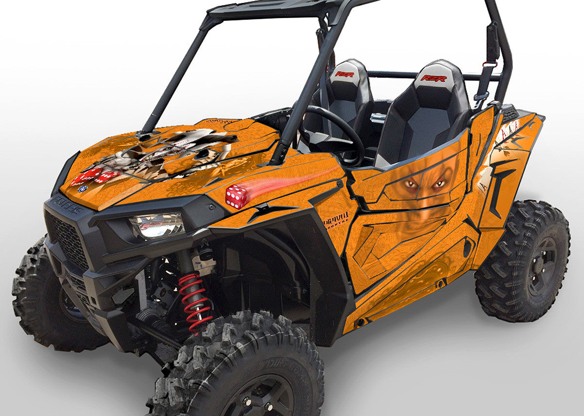 Joker - Orange Background, Black Design